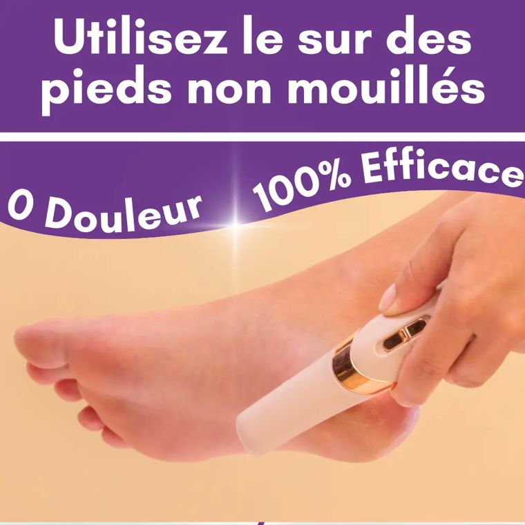 Utilisation de la ponceuse sur un pied